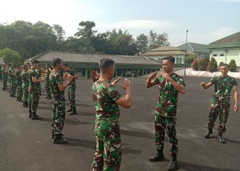 Tingkatkan kemampuan beladiri militer taktis, Para Babinsa laksanakan latihan BDT