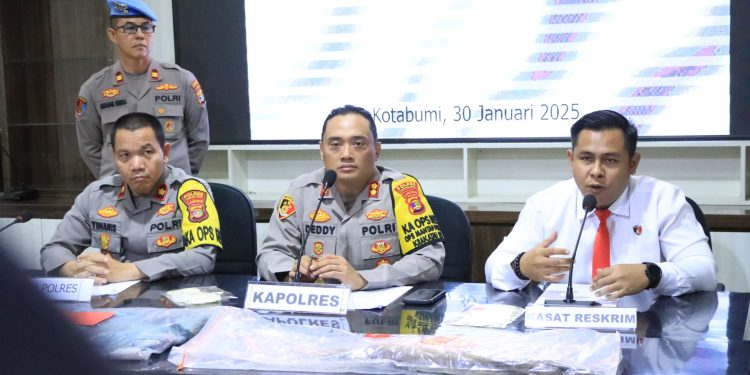Polres Lampung Utara Tangkap Pelaku Pembunuhan di Lampura