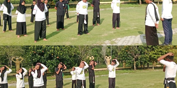 Ketua DPD Kesti TTKKDH Tubaba suport siswa/i Padepokan Pandawa Lima Saat Berlatih