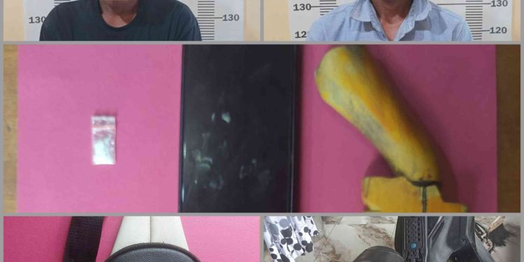 Kedapatan Miliki Sabu, Dua Orang Pria Dewasa Diringkus Unit Opsnal Sat Res Narkoba Polres Tulang Bawang Barat