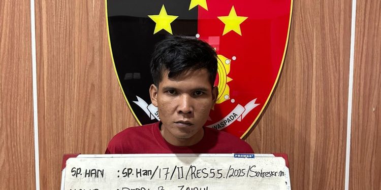 ‎Polres Muba Tangkap Pemilik Sumur Minyak Illegal yang Terbakar di Keluang