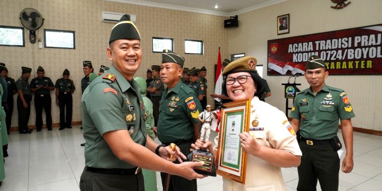 Dandim Boyolali Beri Apresiasi Kepada Prajurit Yang Purna Tugas