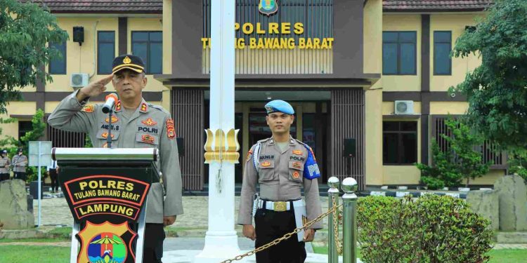 Polres Tulang Bawang Barat Gelar Upacara Hari Kesadaran Nasional 17 Februari 2025