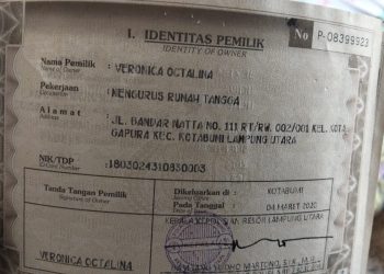 Kehilangan Satu Buah STNK Honda Beat BE 4184 JO Warna Putih