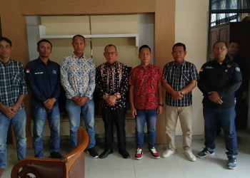 Ir. Yudi yansyah Kaban Bapperida Tubaba Terima Audiensi DPC Organisasi Komite Wartawan Indonesia Perjuangan