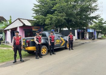 Jaga Kamtibmas Bulan Ramadhan, Sat Samapta Polres Lampung Utara Intensifkan Patroli R4
