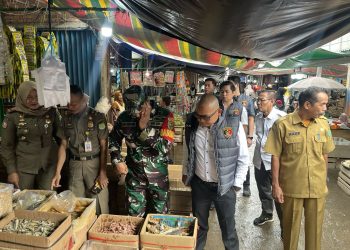 Polres Muba Lakukan Monitoring Harga dan Ketersediaan Bahan Pokok