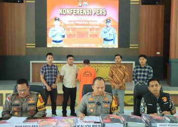 Rugikan Negara Rp.Rp272.499.664 Juta, Polres Tubaba Gelar Konferensi Pers Tindak Pidana Korupsi APBTiyuh