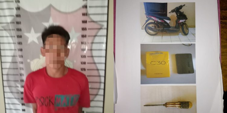Polsek Sungkai Selatan Polres Lampung Utara Amankan Pelaku Curat