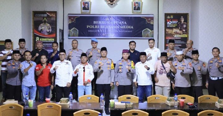 Wujud Polri Untuk Masyarakat, Polres Lampung Utara Gelar Buka Bersama Dengan Media