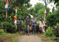 Pohon Pinang dan Pohon Duren Jadi Idola Tanaman Warga Subik bersama TMMD ke 123 Kodim 0412/LU