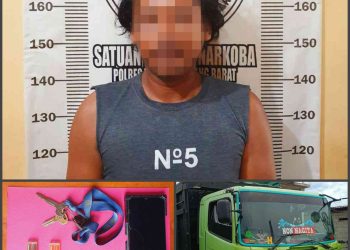 Kedapatan Miliki Sabu,Seorang Pria sedang berada di lapak singkong diamankan Sat Res Narkoba Polres Tubaba