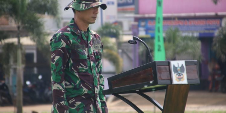 Anggota Satgas laksanakan Gladi Upacara Penutupan TMMD ke 123 Kodim 0412/LU