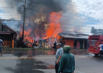 Empat Kios Di Kelurahan Timbangan, Padang Sidempuan Terbakar