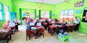 SD N 3 Tanjung Iman Menggelar Seni Menggambar Kreatif