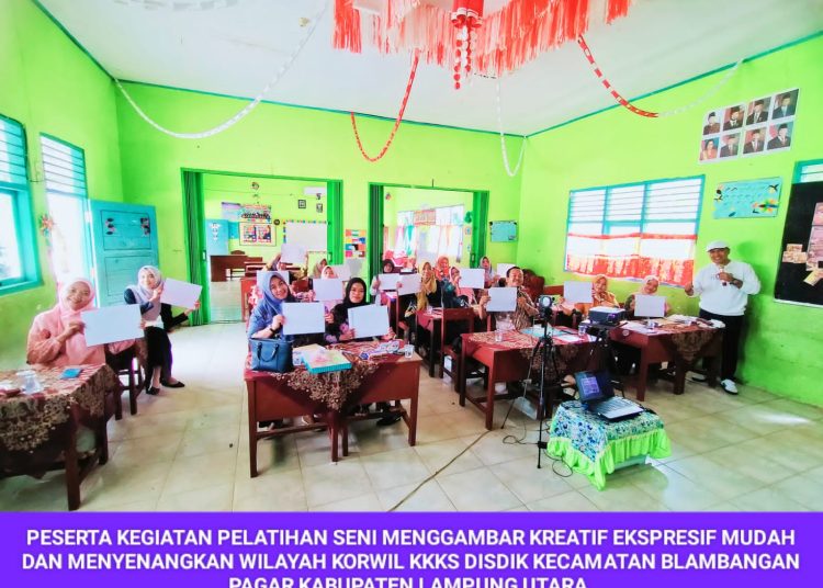 SD N 3 Tanjung Iman Menggelar Seni Menggambar Kreatif
